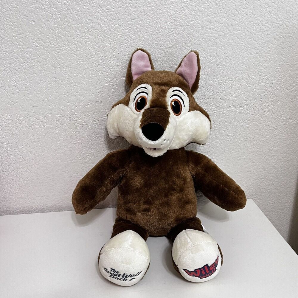 Build A Bear BAB Wiley Wolf The Great Wolf Pack Great Wolf Lodge Plush Brown 18"